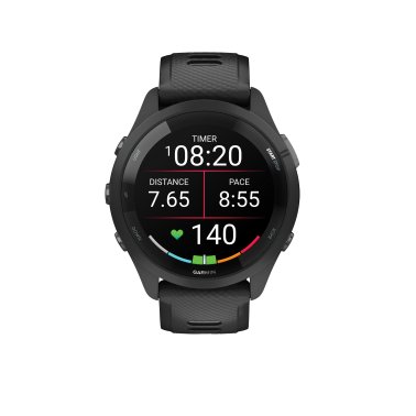 Garmin® Forerunner® 265 Running Smartwatch with Black Bezel (Black)
