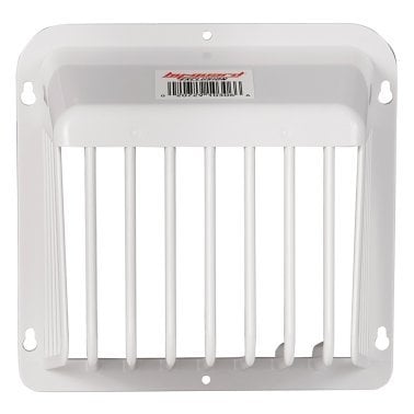 HY-Guard Exclusion 6-In. Plastic Code-Compliant White Dryer Exhaust VentGuard