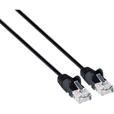 Intellinet Network Solutions® CAT-6 U/UTP Slim Network Patch Cable with Snagless Boots (7 Ft.; Black)