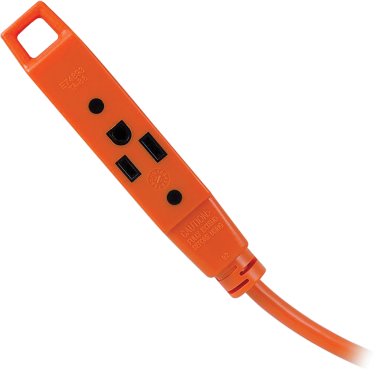 GE® UltraPro 9-Ft. 3-Outlet Outdoor Extension Cord, Orange