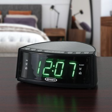 JENSEN® JCR-160 AM/FM Digital Dual-Alarm Clock Radio