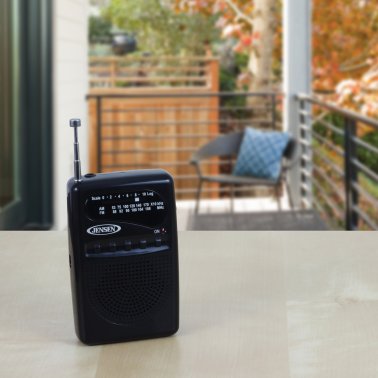 JENSEN® MR80 AM/FM Portable Pocket Radio