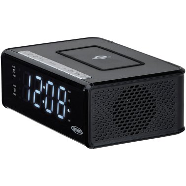 JENSEN® Dual Alarm Clock Radio with Qi® Charging