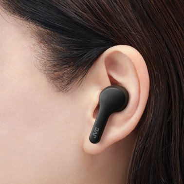 JVC® Gumy In-Ear True Wireless Bluetooth® Earbuds with Microphone (Black)