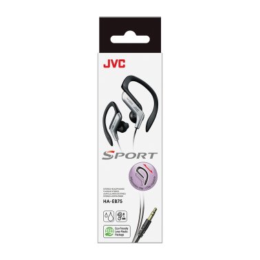 JVC® Ear-Clip Earbuds (Silver)