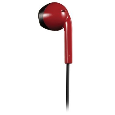 JVC® Retro In-Ear Wired Earbuds with Microphone (Red)