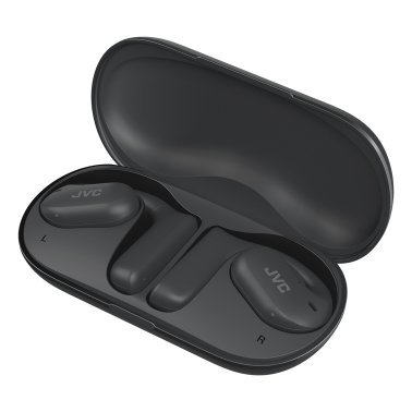 JVC® Bluetooth® Nearphones, True Wireless with Charging Case, Black, HA-NP35T