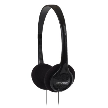 KOSS® KPH7 On-Ear Headphones in Hang Bag Packaging, Black