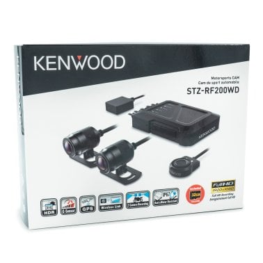 KENWOOD® STZ-RF200WD Motorsports 1080p Full HD Front-and-Rear Action Camera System with 195* Field of View and Multifunction Control Switch