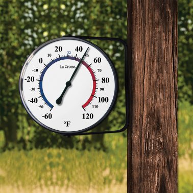 La Crosse Technology® 5-In. Analog Weather Thermometer with Mounting Bracket