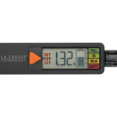 La Crosse Technology® Portable Digital Battery Tester, Black