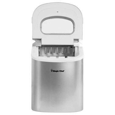Magic Chef® 27-Pound-Capacity Portable Ice Maker (Silver)