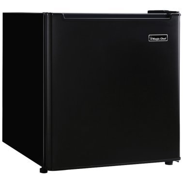 Magic Chef® 1.7 Cubic-ft Manual Defrost Refrigerator (Black)