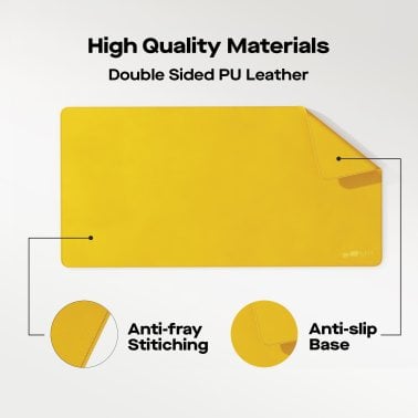 Mobile Pixels PU Leather Desk Mat (Racing Yellow)