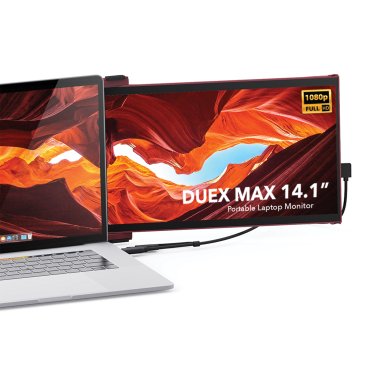 Mobile Pixels DUEX® Max 14.1-In. IPS LCD Slide-out Display for Laptops (Red)