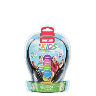 Maxell® Action Kids On-Ear Headphones with Microphone