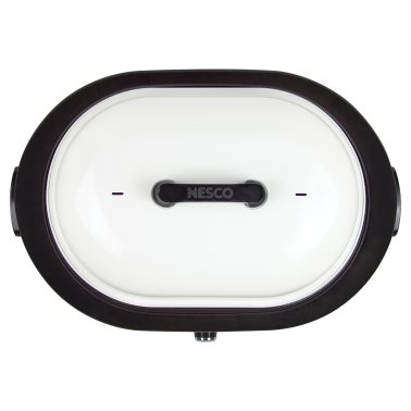 NESCO® 18-Qt. 1,450-Watt Roaster with Porcelain Cookwell (White)