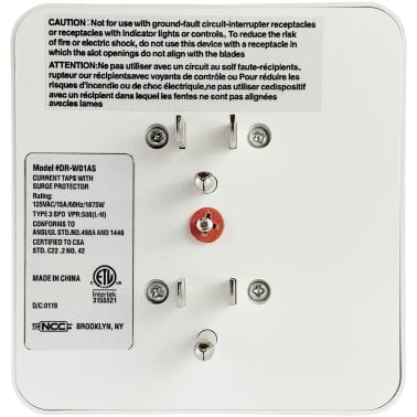 STANLEY® Surge Pro 6-Outlet Surge-Suppression Night-Light Wall Tap