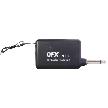 QFX® M-310 Wireless Microphone System with Handheld Microphone, Wireless Receiver, and Microphone Cable