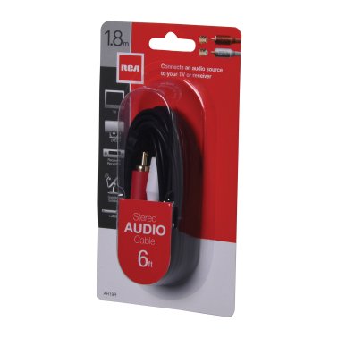 RCA 6-Ft. Color-Coded Stereo Audio Cable