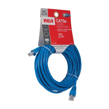 RCA CAT-5E 100MHz Network Cable, 25ft