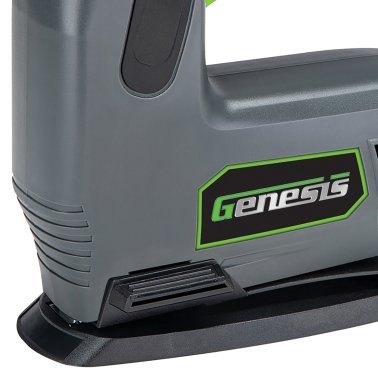 Genesis™ 8-Volt Li-Ion Cordless Electric Stapler/Nailer with Battery Pack, Charger, Staples, and Nails