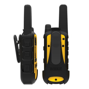 DEWALT® Heavy-Duty 2-Watt FRS Walkie-Talkie 6 Pack, Yellow and Black, Business Bundle, DXFRS800B