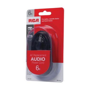 RCA Universal Replacement Power Cord, 6ft