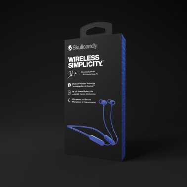 Skullcandy® Jib®+ Wireless Bluetooth® In-Ear Earbuds with Microphone (Blue/Black)