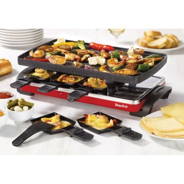 THE ROCK™ by Starfrit® Raclette/Party Grill Set, Black