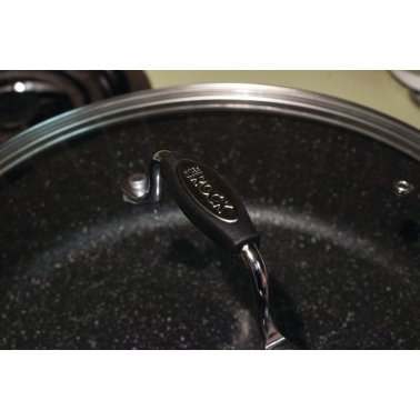 THE ROCK™ by Starfrit® 11" Deep-Fry Pan with Lid & Bakelite Handles