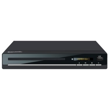 Supersonic® Standard-Definition DVD Player with USB/SD™ Card Inputs and HDMI® Output and Remote, Black