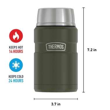 Thermos® 24-Ounce Stainless King™ Vacuum-Insulated Food Jar (Army Green)