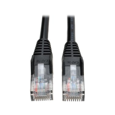 Tripp Lite® by Eaton® CAT-5/5E Snagless Molded Solid UTP Ethernet Cable, Black (100 Ft.)