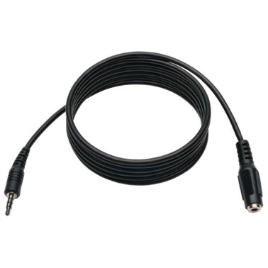 Tripp Lite® by Eaton® 3.5mm Stereo Audio 4-Position TRRS Male to Female Headset Extension Cable, 6ft
