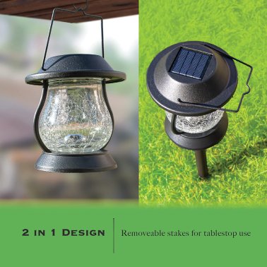 Landia Home® Barn Home Collection 10-Lumen Solar Stainless Steel Pathway Lanterns, 2 Pack
