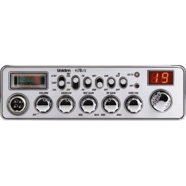 Uniden® Bearcat® 40-Channel CB Radio with SWR Meter, Chrome, PC78LTX
