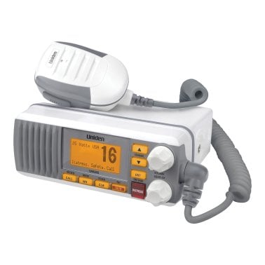 Uniden® 25-Watt Fixed-Mount VHF Marine Radio with DSC, UM385 (White)