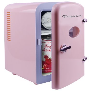 Frigidaire® 0.5-Cubic-Foot Retro Portable Mini Fridge (Pink)