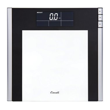 Escali® Track and Target 440-lb Capacity Black Bathroom Scale