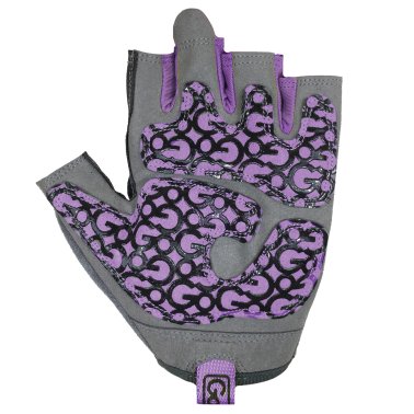 GoFit® Women's Pro Trainer Gloves with Padded Go-Tac Palm (Large; Purple)