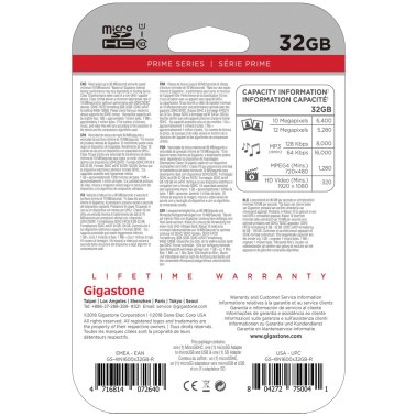 Gigastone® Prime Series microSD™ Card 4-in-1 Kit (32 GB)