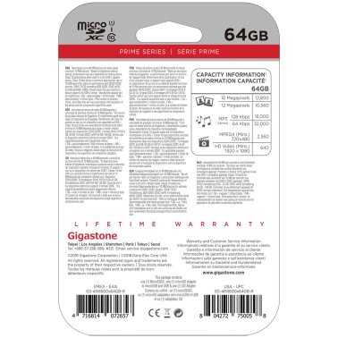 Gigastone® Prime Series microSD™ Card 4-in-1 Kit (64 GB)