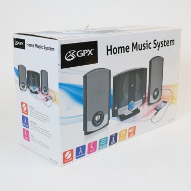 GPX® HM3817DTBLK CD Home Music System with AM/FM Radio, Black