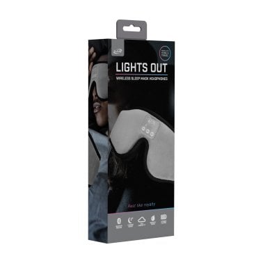 iLive Lights Out Bluetooth® Sleep Mask Headphones with Speakerphone, Gray, IAHB33G