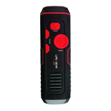 Life+Gear 120-Lumen Stormproof USB Crank Flashlight & Radio