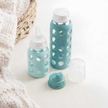 Lifefactory® 4-Glass Baby Bottle Starter Set (Mint/Lavender/Grape/Kale)
