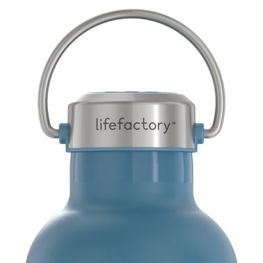 Lifefactory® 32-Oz. Stainless Steel Vacuum-Insulated Sport Bottle (Dark Denim)