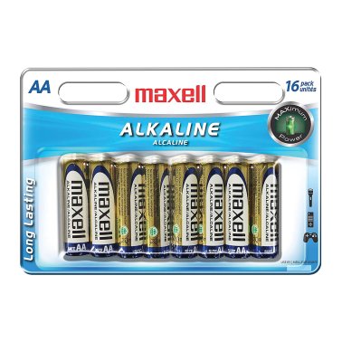 Maxell® AA Alkaline Batteries (16 Pack)