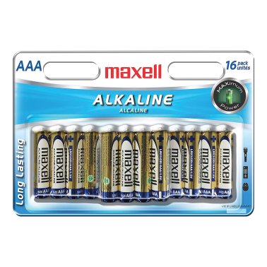 Maxell® AAA Alkaline Batteries (16 Pack)